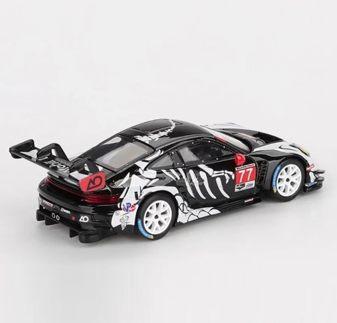 MINIGT 1/64 #1143 Porsche 911 GT3 R #77 GTD PRO Diecast Model Car