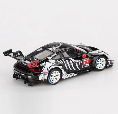 MINIGT 1/64 #1143 Porsche 911 GT3 R #77 GTD PRO Diecast Model Car