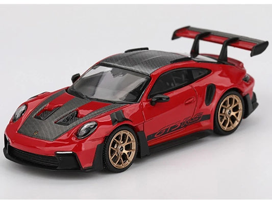 MINIGT 1/64 PORSCHE 911 (992) GT3 RS WEISSACH GUARDS RED 1/64 DIECAST #1060