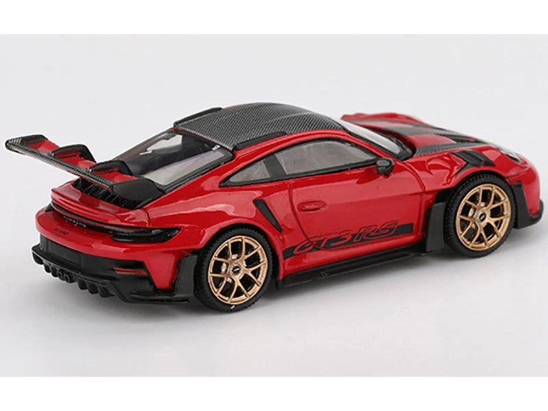 MINIGT 1/64 PORSCHE 911 (992) GT3 RS WEISSACH GUARDS RED 1/64 DIECAST #1060